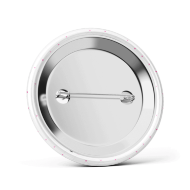 Metalowa przypinka oznaczenie podziękowanie dla gości z agrafką modny wzór