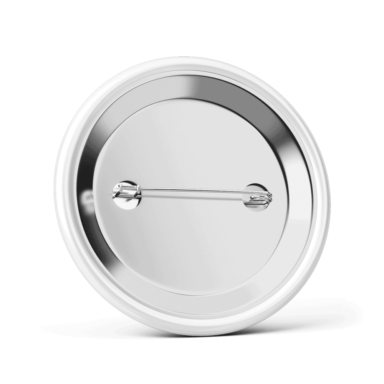 Metalowa przypinka oznaczenie podziękowanie dla gości z agrafką modny wzór