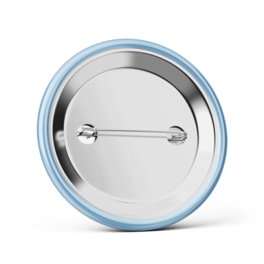 Metalowa przypinka oznaczenie podziękowanie dla gości z agrafką modny wzór