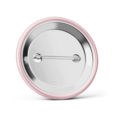 Metalowa przypinka oznaczenie podziękowanie dla gości z agrafką modny wzór