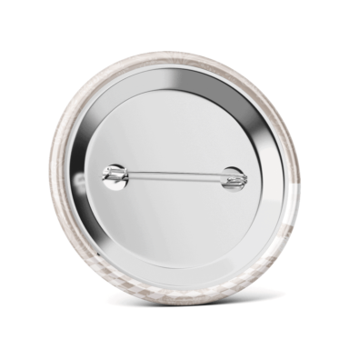 Metalowa przypinka oznaczenie podziękowanie dla gości z agrafką modny wzór