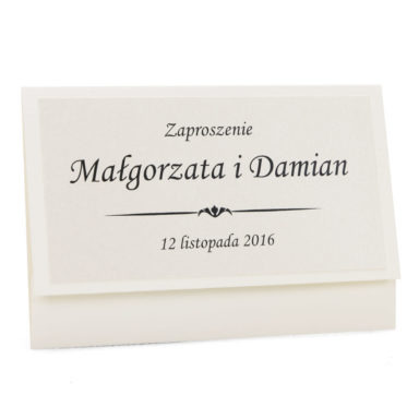 eleganckie tradycyjne zaproszenia ślubne