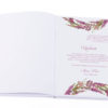 Księga gości na wpisy weselne papierowa książka a4 twarda okładka kwiaty