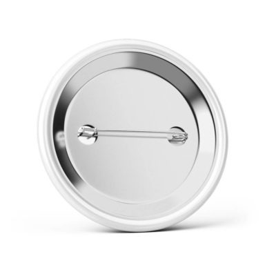 Metalowa okrągła przypinka dla gości agrafka motyw kwiatowy