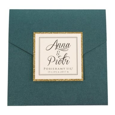 Eleganckie modne zaproszenia ślubne