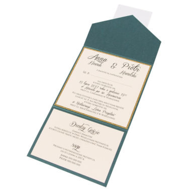 Eleganckie modne zaproszenia ślubne