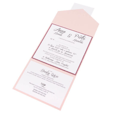 Eleganckie modne zaproszenia ślubne