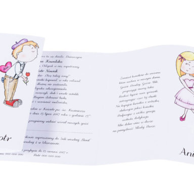 Ręcznie malowane niepowtarzalne zaproszenia ślubne