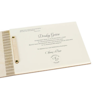 księga gości weselnych pierwsza strona