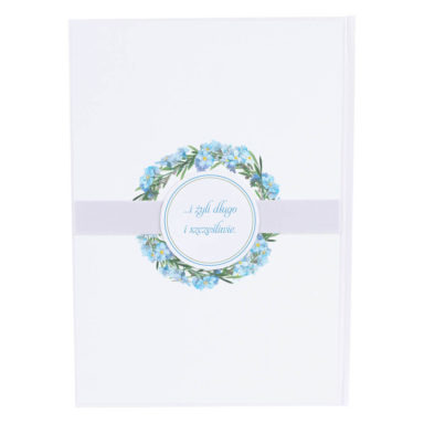 Księga gości na wpisy weselne papierowa książka a4