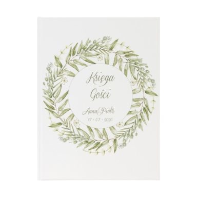 Księga gości motyw Greenery
