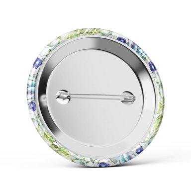 Metalowa okrągła przypinka dla gości agrafka