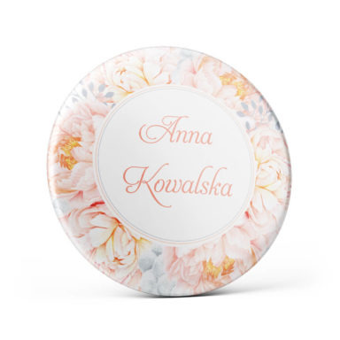 Przypinka z kwiatami Piwonii w10