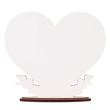 statuetka podziękowanie dla rodziców w kształcie serca ze zdjęciem młodej pary