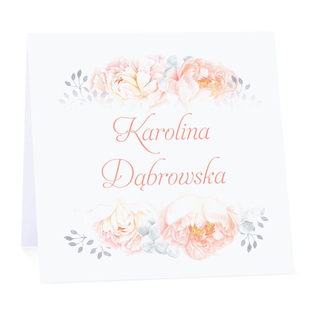 Winietka weselna z kwiatami Piwonii w10 m2