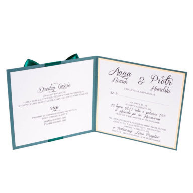 zaproszenia ślubne glamour złoty papier