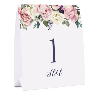 Numer na stół Flowery w3