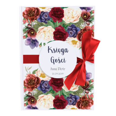 pamiątka z wesela i ślubu album na życzenia gości weselnych
