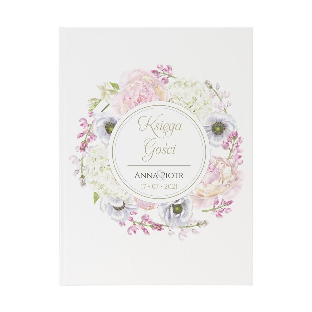 Księga gości Florals wzór 10