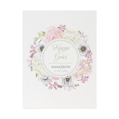 Księga gości Florals wzór 10