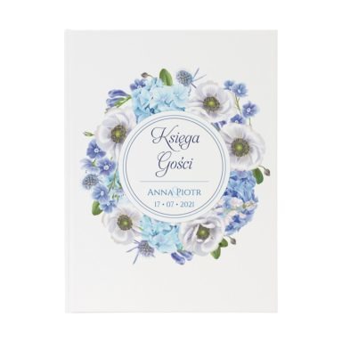 Księga gości Florals wzór 12