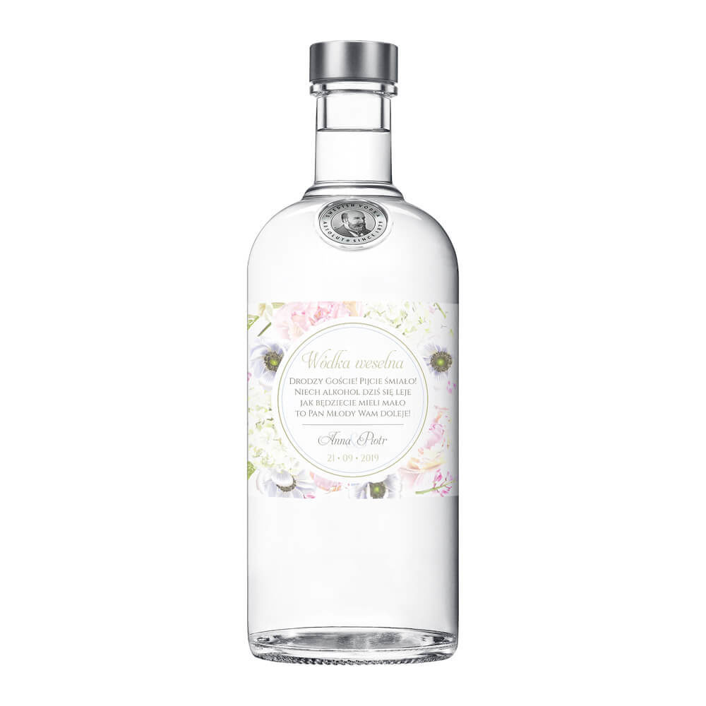 Naklejki na alkohol Florals w10