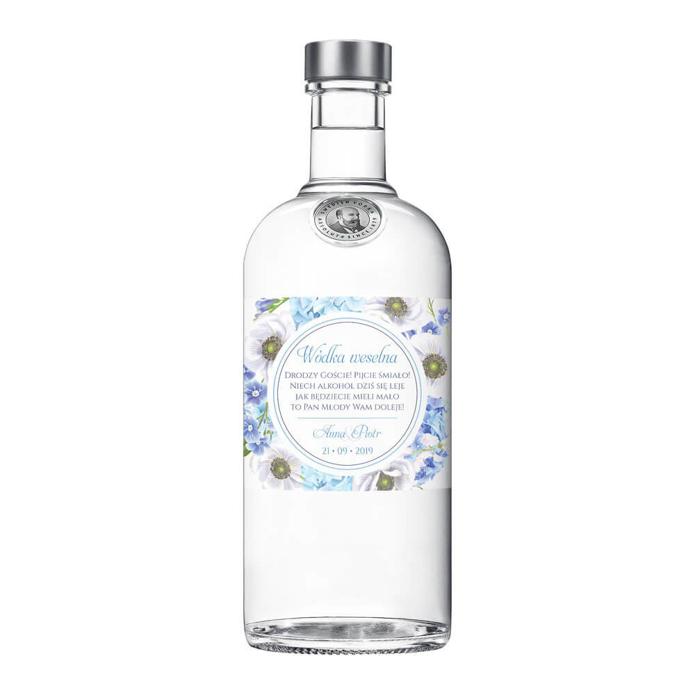 Naklejki na alkohol Florals w12