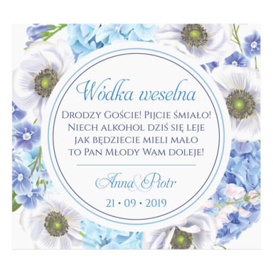 Naklejki na alkohol Florals w12