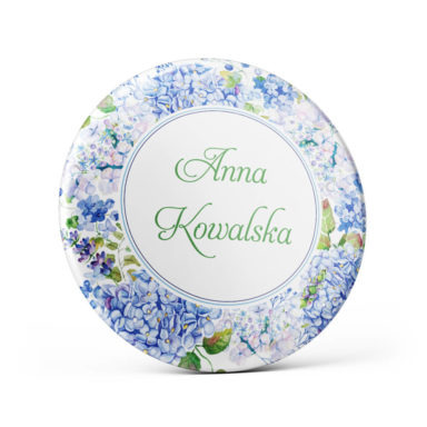 Przypinka z kwiatami Hortensji w4