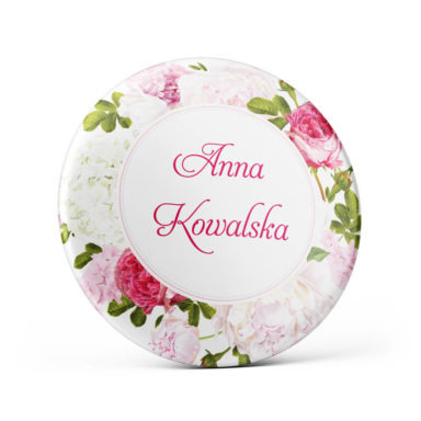 Przypinka z kwiatami Piwonii w11