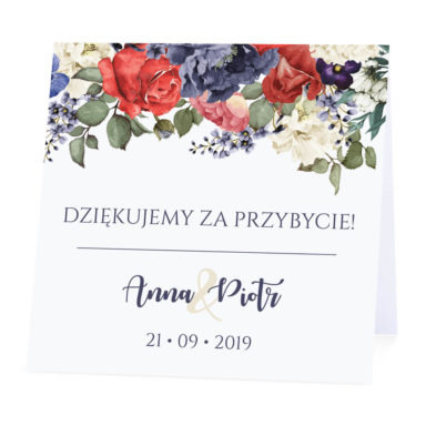 Winietka weselna Flowery