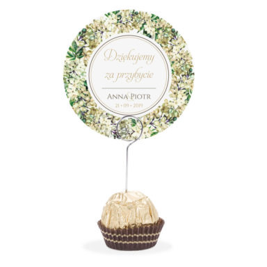 Winietka weselna na szpilce z kwiatami bzu w2