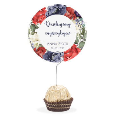 Winietka weselna na szpilce Flowery