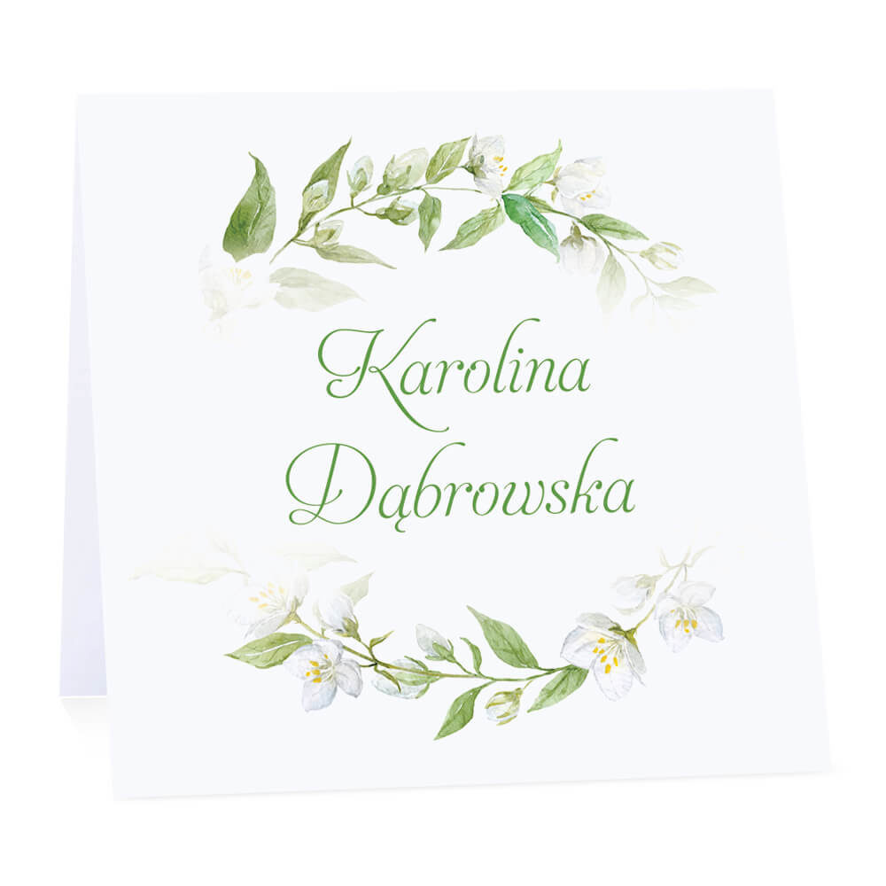 Winietka weselna z kwiatami jaśminu