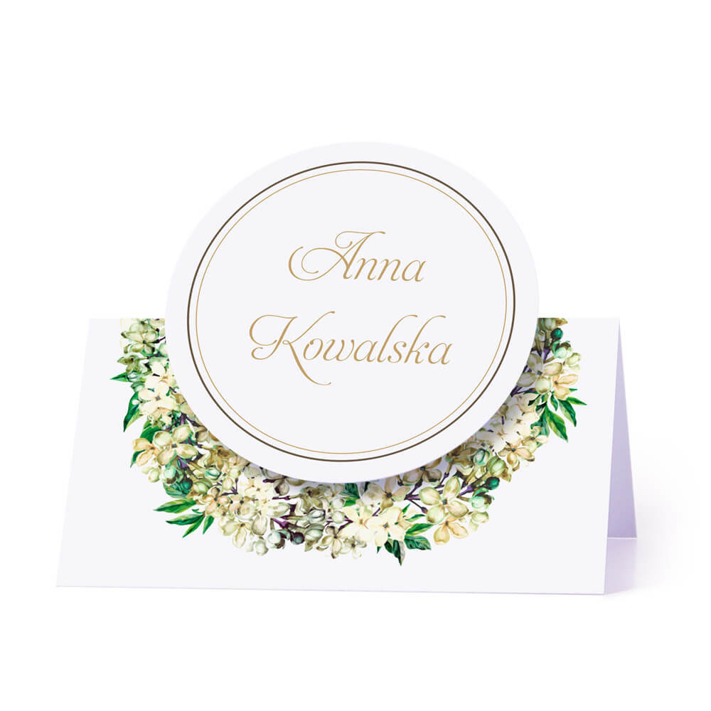 Winietka weselna z kwiatami bzu