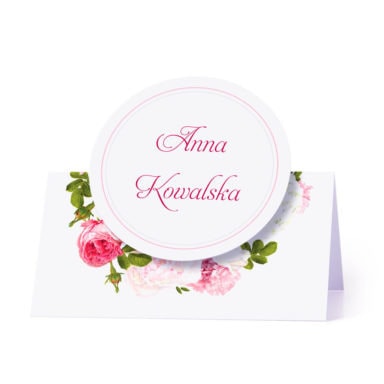 Winietka weselna z kwiatami piwonii w11