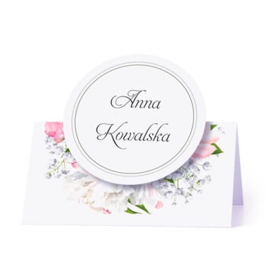 Winietka weselna z kwiatami piwonii w13