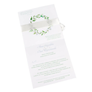 Zaproszenia ślubne z kwiatami jaśminu