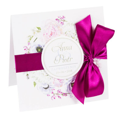 Zaproszenia ślubne z motywem kwiatowym Florals w10