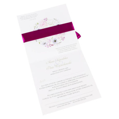 Zaproszenia ślubne z motywem kwiatowym Florals w10