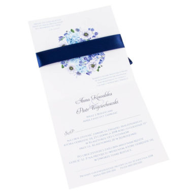 Zaproszenia ślubne Florals w12