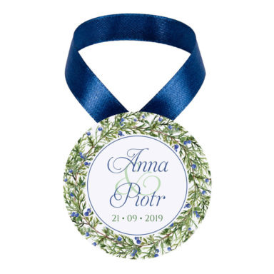 Zawieszka na alkohol z gałązkami jałowca