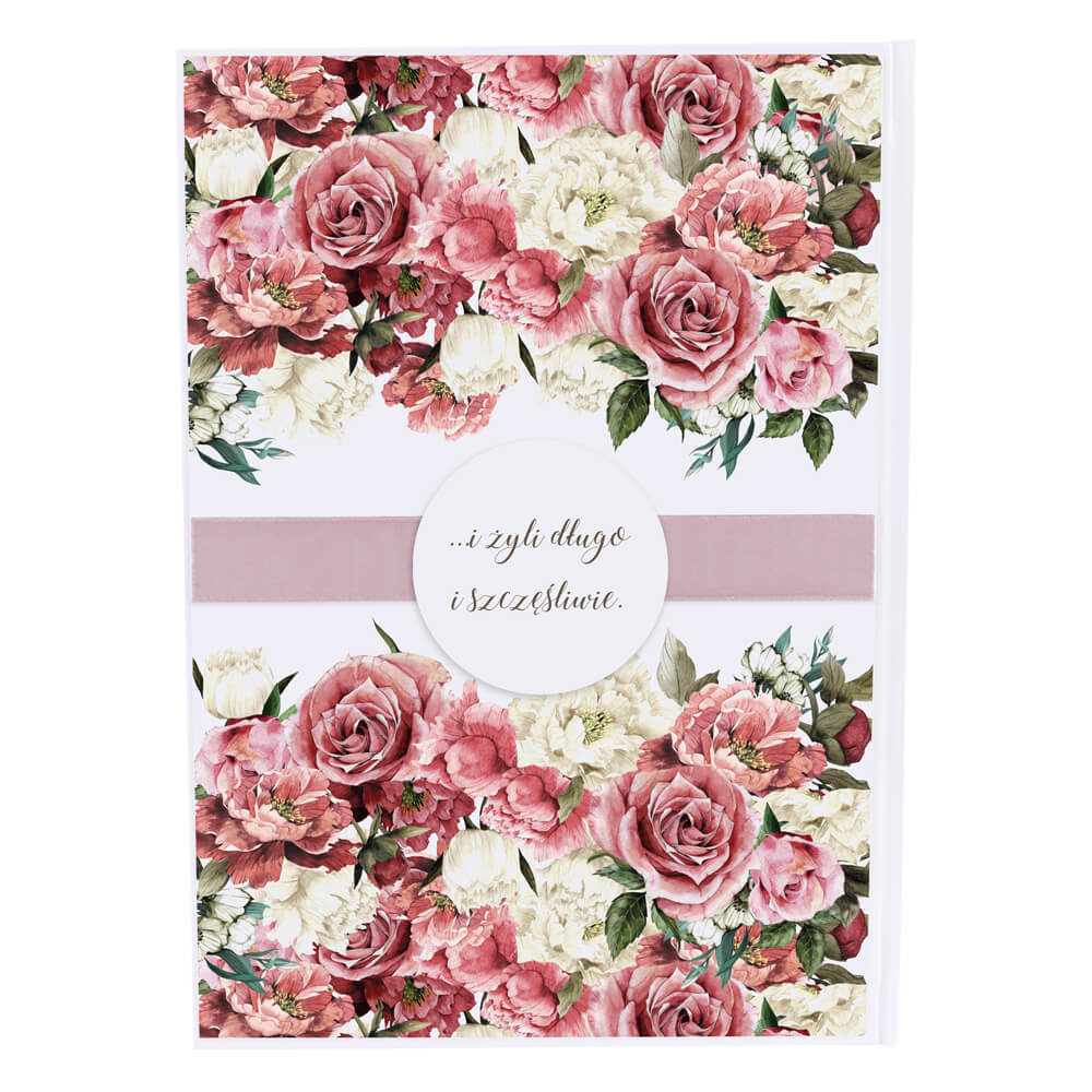 Księga gości Flowery wzór 4