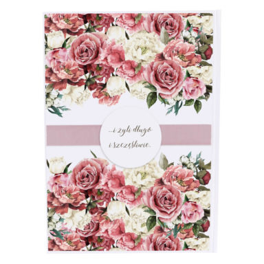 Księga gości Flowery wzór 4