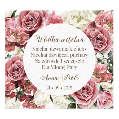 Naklejki na alkohol Flowery w4