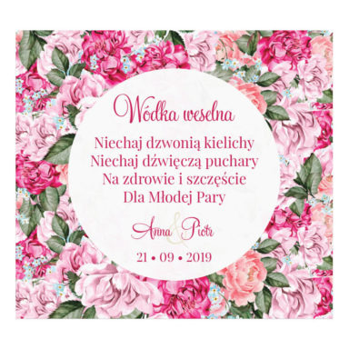 Naklejki na alkohol Flowery w5