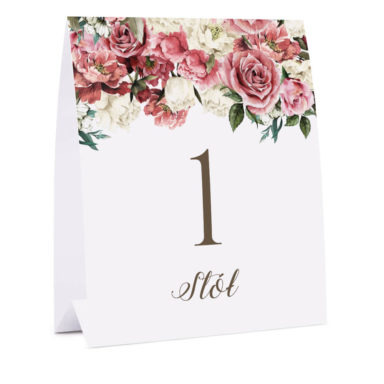 Numer na stół Flowery w4