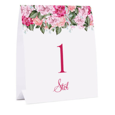 Numer na stół Flowery w5