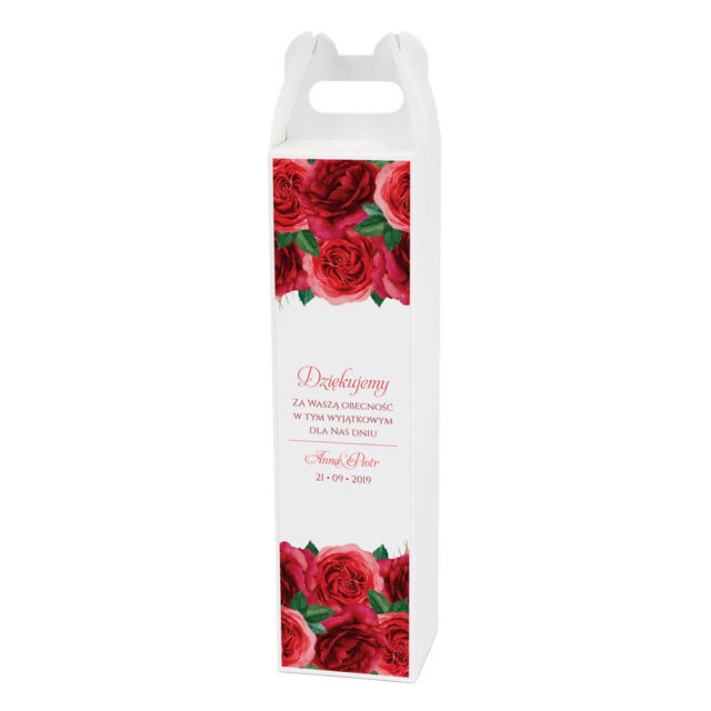 Pudełko na alkohol z kwiatami Róży w3