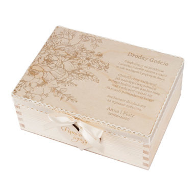 księga gości kwiatowy grawer